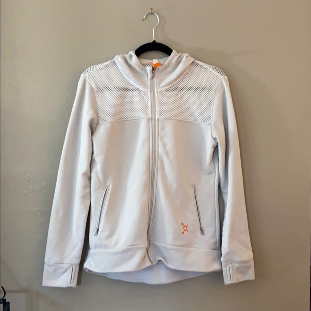 Orangetheory light gray small jacket